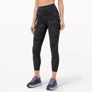 Lululemon Athletica Wunder Train High-Rise Tight 25” in Incognito Camo Grey